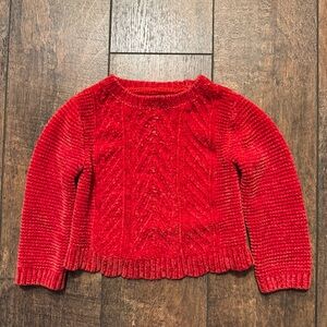 Baby Tommy Bahama Chenille Cherry Red Knit Sweater